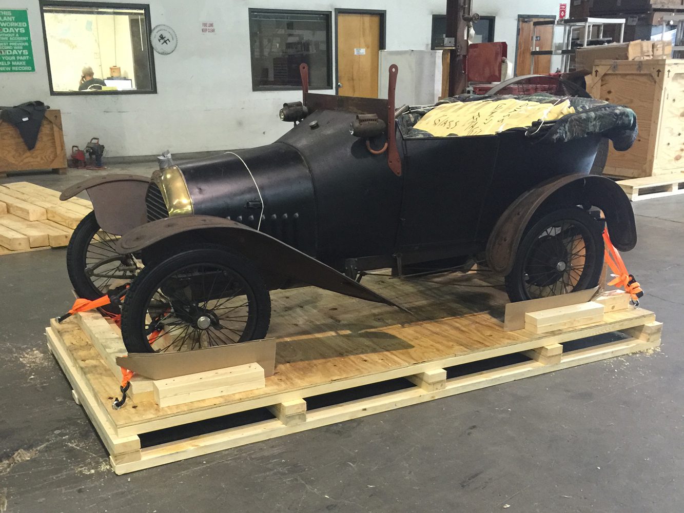 contact us 10 custom skidding and rigging | antique car on custom skids