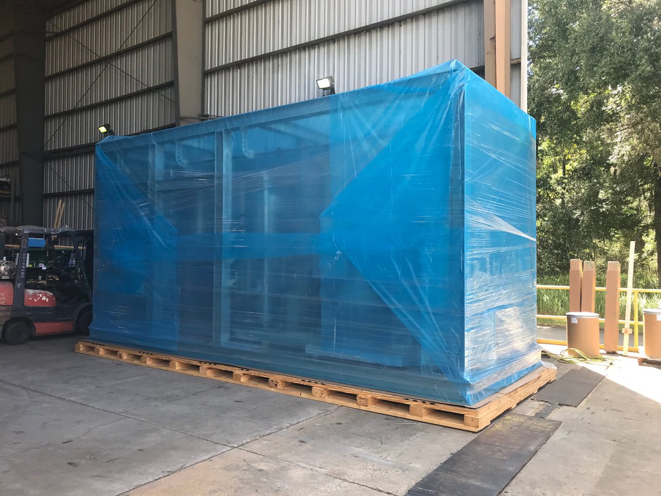 contact us 29 vapor barrier for custom packaging | large item wrapped in vapor barrier