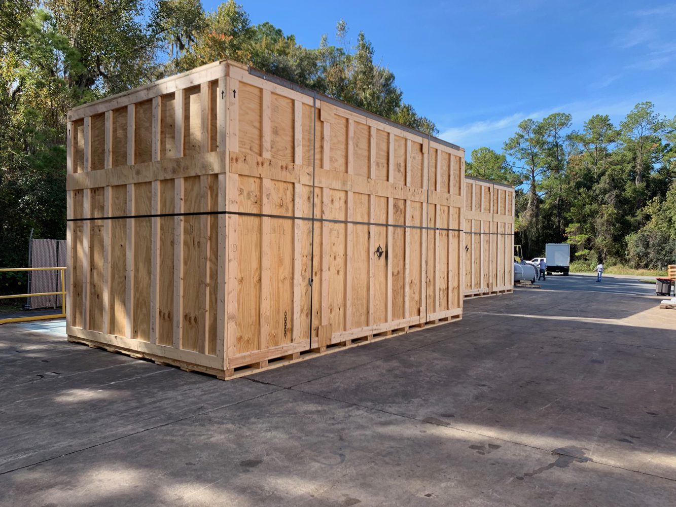 contact us 32 wooden crates | custom packing | image of large wooden box