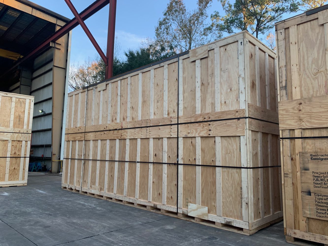 contact us 6 crating manufacturer in central florida | image of large wooden crates